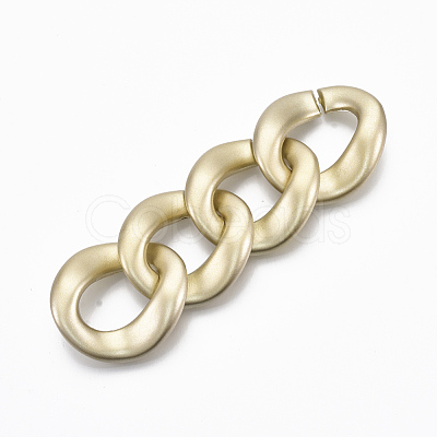 Spray Painted CCB Plastic Linking Rings CCB-R104-05B-02-1