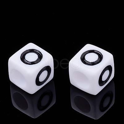 Letter Acrylic Beads PL37C9129-O-1