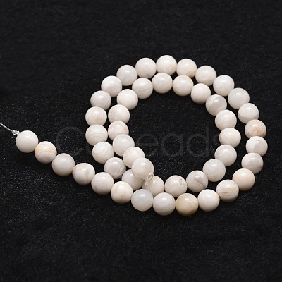 Natural White Crazy Lace Agate Bead Strands X-G-D840-55-10mm-1