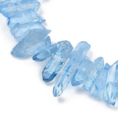 Natural Quartz Crystal Points Beads Strands G-K181-B06-01-1