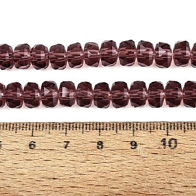 Transparent Glass Beads Strands GLAA-Q114-01A-A16-1