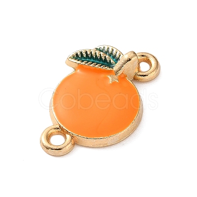Fruit Theme Alloy Enamel Connector Charms AL-CBA95F4-01KCG-04-1