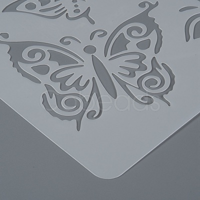 Plastic Reusable Drawing Painting Stencils Templates DIY-F018-B08-1