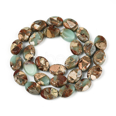 Synthetic Aqua Terra Jasper Beads Strands G-S366-015B-01-1