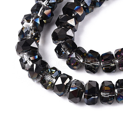 Electroplate Glass Beads Strands EGLA-T021-20B-1