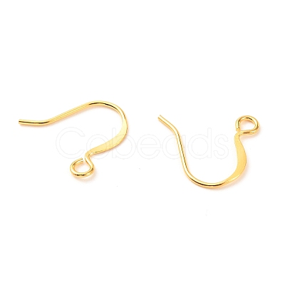 Brass Earring Hooks X-KK-F824-012G-1