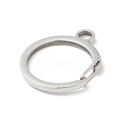 Non-Tarnish 304 Stainless Steel Gate Snap Key Clasps LS-STAS-C056-09P-1