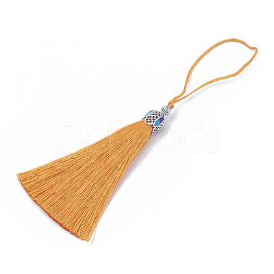 Nylon Tassel Big Pendant Decorations AJEW-N024-16-1