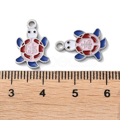 304 Stainless Steel Pendants STAS-C083-07P-02-1