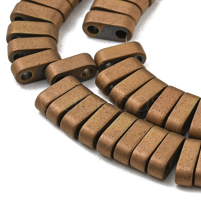 Electroplated Non-magnetic Synthetic Hematite Beads Strands G-C106-B01-13A-1