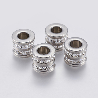 201 Stainless Steel Beads STAS-F139-058P-1