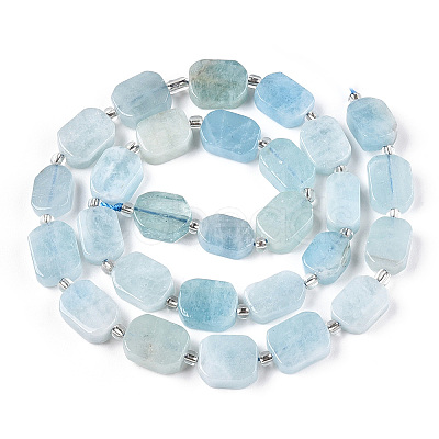 Natural Aquamarine Beads Strands G-T138-26-1