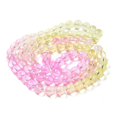 Baking Paint Transparent Glass Beads X1-DGLA-M001-10mm-05-1