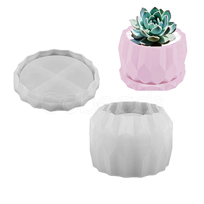 DIY Round Vase & Tray Silicone Molds WG70242-02-1