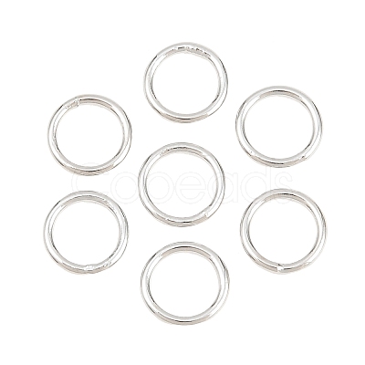 Brass Closed Jump Rings KK-D257-01P-01-1