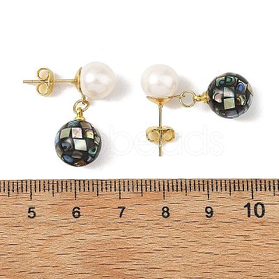 304 Stainless Steel Stud Earrings EJEW-JE07438-01-1