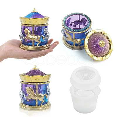 DIY Food Grade Silicone Merry-Go-Round Storage Molds SIMO-PW0014-30-1