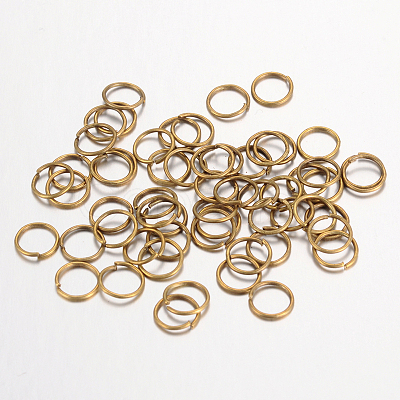 Iron Open Jump Rings IFIN-A018-8mm-AB-NF-1