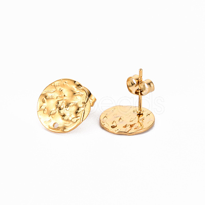 304 Stainless Steel Stud Earring Findings STAS-T052-38C-G-1
