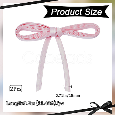 2Pcs Polyester Cord for Women's Wedding Dress Zipper Replacement DIY-GF0010-30B-1