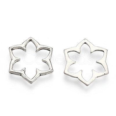 Tibetan Style Alloy Linking Rings PALLOY-T075-210AS-1