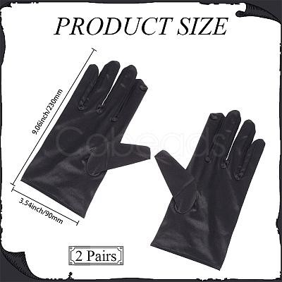 Satin Gloves AJEW-CY0002-52A-1