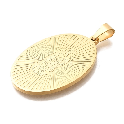 PVD Vacuum Plating 304 Stainless Steel Pendants STAS-U035-43G-01-1