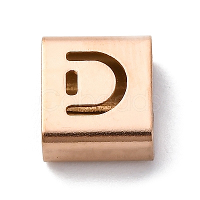 Ion Plating(IP) 304 Stainless Steel Square Slide Charms STAS-L132-01D-RG-1
