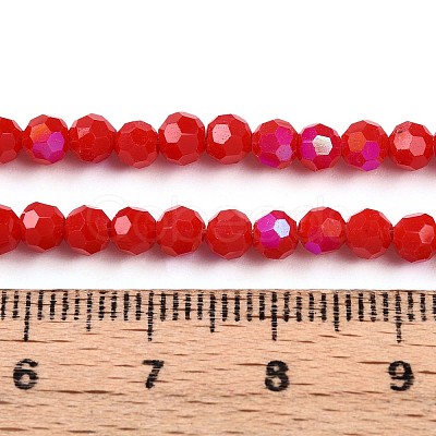 Opaque Glass Beads Strands EGLA-A035-P4mm-L03-1