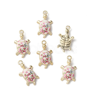 Alloy Enamel Pendants FIND-WH0129-32C-1