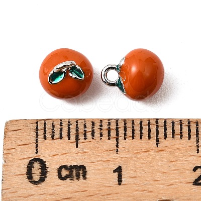 Brass Enamel Charms KK-K351-60D-P-1