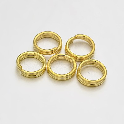 Brass Split Rings X-KK-E647-10G-6mm-1