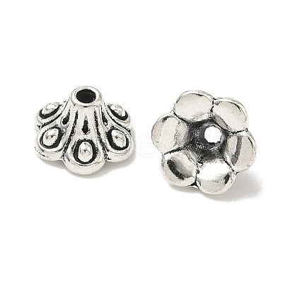 Tibetan Style Bell Filigree Bead Caps TIBE-A23845-AS-FF-1
