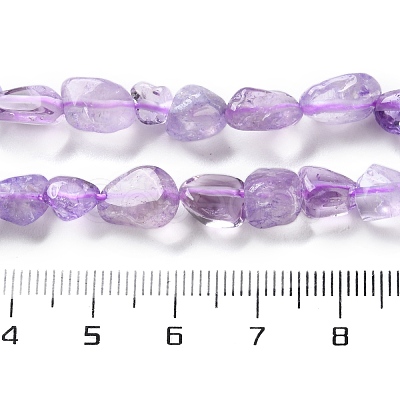Natural Amethyst(Dyed & Heated) Beads Strands X-G-P497-01C-47-1
