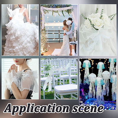 1Pc Polyester Pleated Lace Trim OCOR-GA0002-67A-1