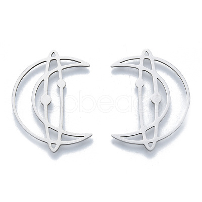 Non-Tarnish 201 Stainless Steel Filigree Joiners Links STAS-N090-LA960-1-1