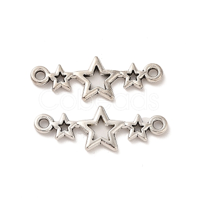 Tibetan Style Alloy Connector Charms X-TIBE-B001-41AS-1