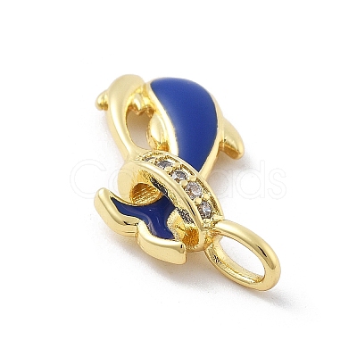 Brass Micro Pave Cubic Zirconia Pendants KK-Z098-07G-02-1