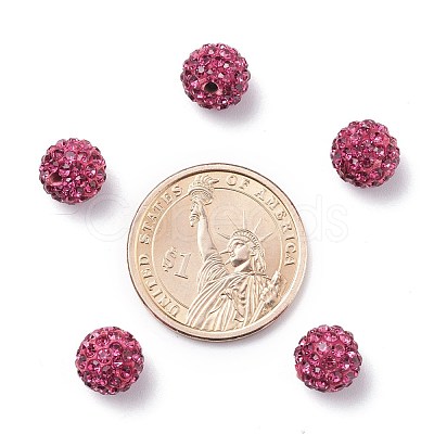 Pave Disco Ball Beads X-RB-A130-10mm-16-1
