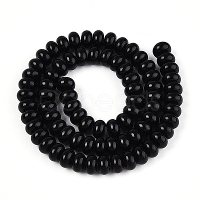 Opaque Solid Color Glass Beads Strands X-GLAA-ZX008-8mm-18F-1