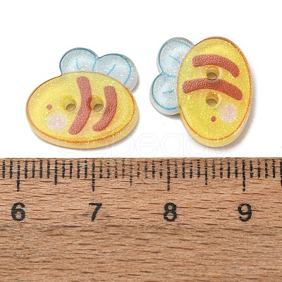 2-Hole Resin Buttons RE-CBABECA-02B-1