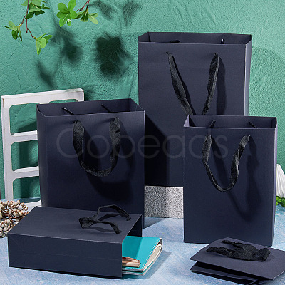 10Pcs 5 Sizes Kraft Paper Gift Shopping Bags Set ABAG-TA0002-23D-1