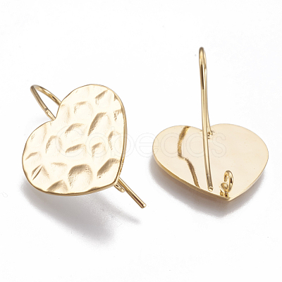 Brass Stud Earring Findings KK-Q750-033G-1