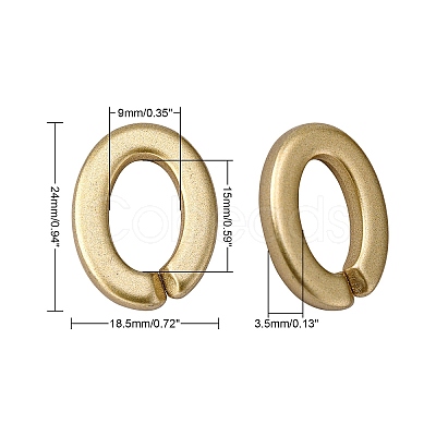 Opaque Spray Painted Acrylic Linking Rings LS-OACR-S021-27A-B01-1