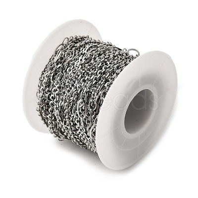 304 Stainless Steel Oval Link Chains CHS-B015-12P-1