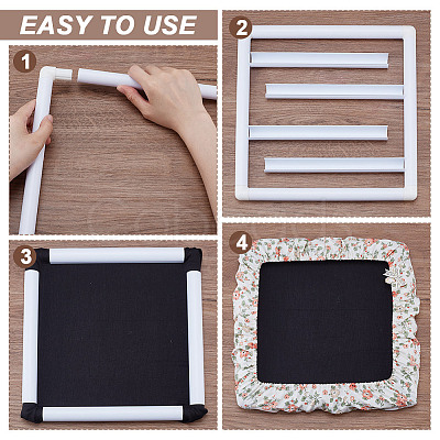 Plastic Cross Stitch Embroidery Hoops DIY-NB0014-42-1