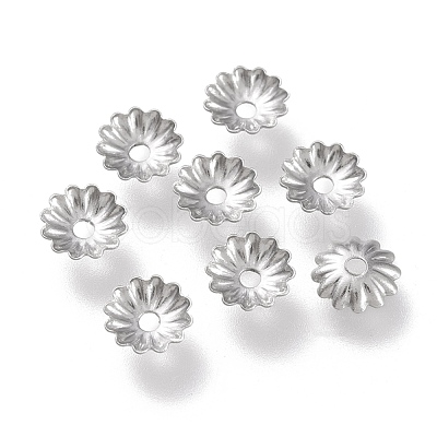 Non-Tarnish 304 Stainless Steel Bead Caps STAS-K194-06P-01-1