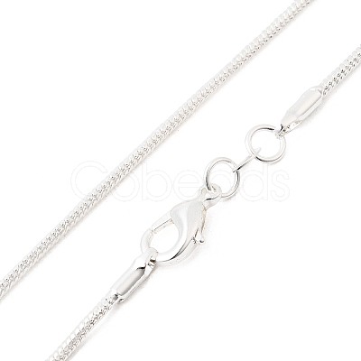 Brass Round Snake Chain Necklaces NJEW-BB10864-16-1