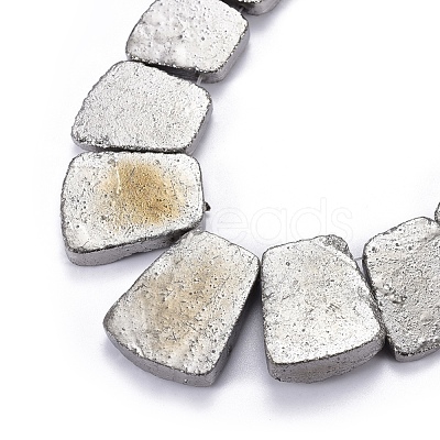 Electroplated Natural Dragon Bone Stone Graduated Beads Strands G-I177-01D-1