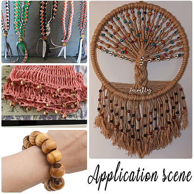 100Pcs Wood Beads WOOD-SP0001-60-1
